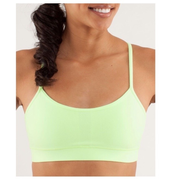 lululemon athletica Other - Lululemon Flow Y Bra Neon Yellow Size 6